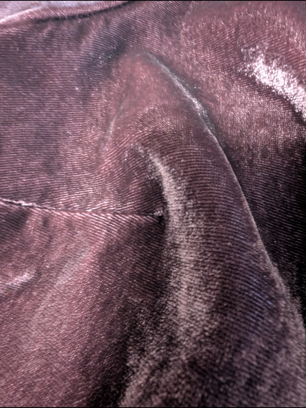torrid Plush Velvet Collared Top in Plum - Picture 2 of 3
